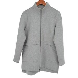 Zuda‎ Scuba Mock-Neck Athletic Jacket Gray Women's Size Medium